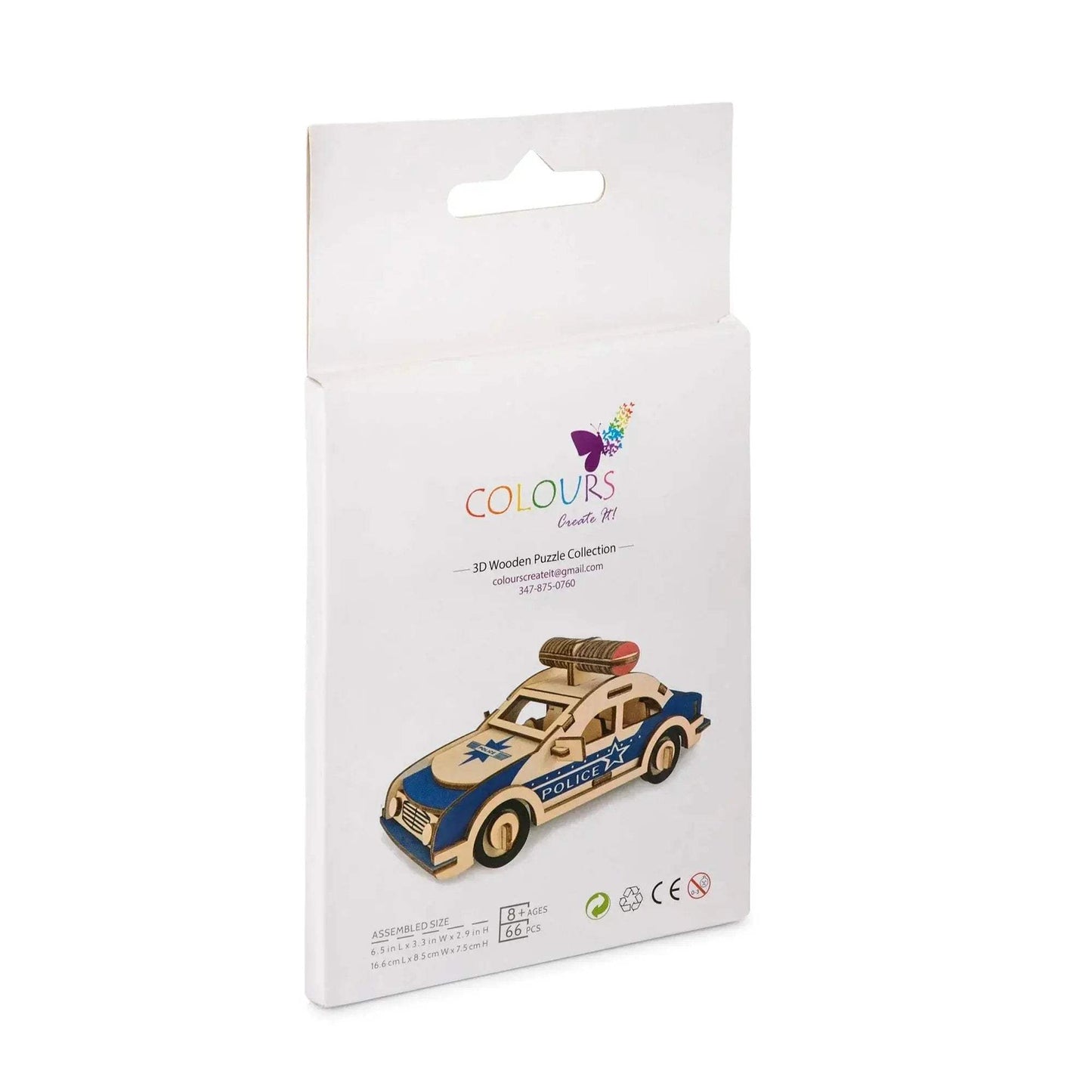 3d Police Car Puzzle - ToylandEU