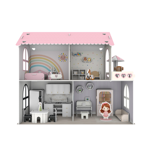3d Puzzle Dollhouse - Foam - ToylandEU