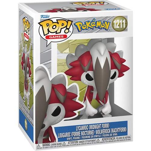 Pokemon Vinyl Figure | Lycanroc Midnight Form | Four Inch Size | Collector