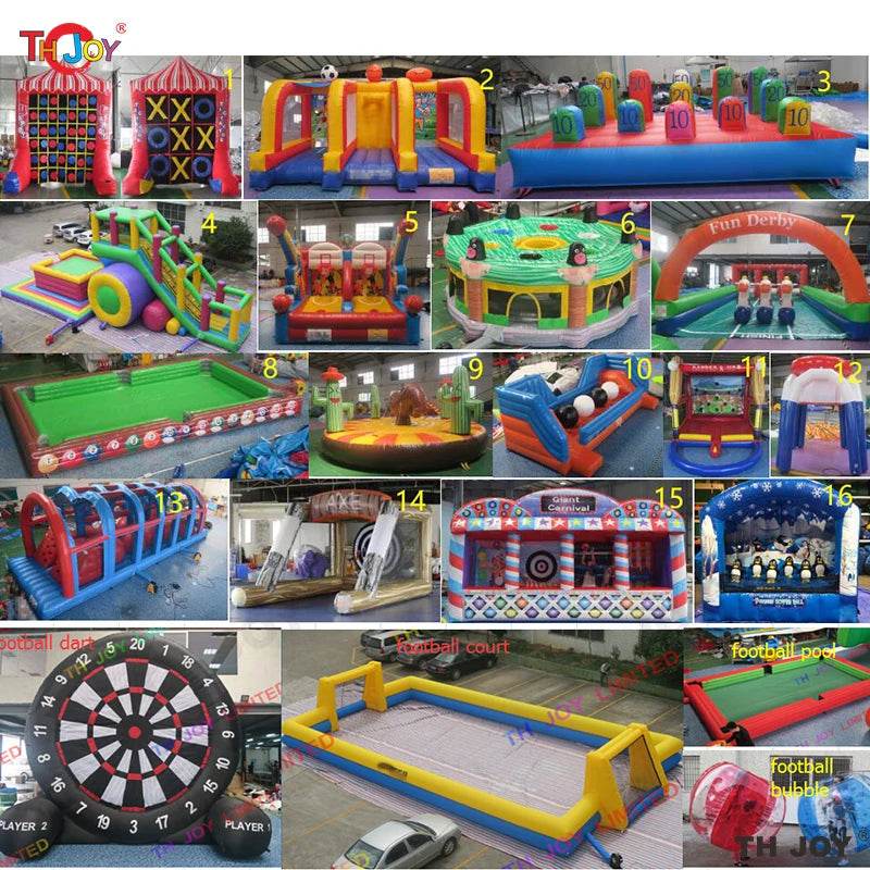4.5x3.5m Outdoor Inflatable Carnival Game Strike 3 Baseball - ToylandEU