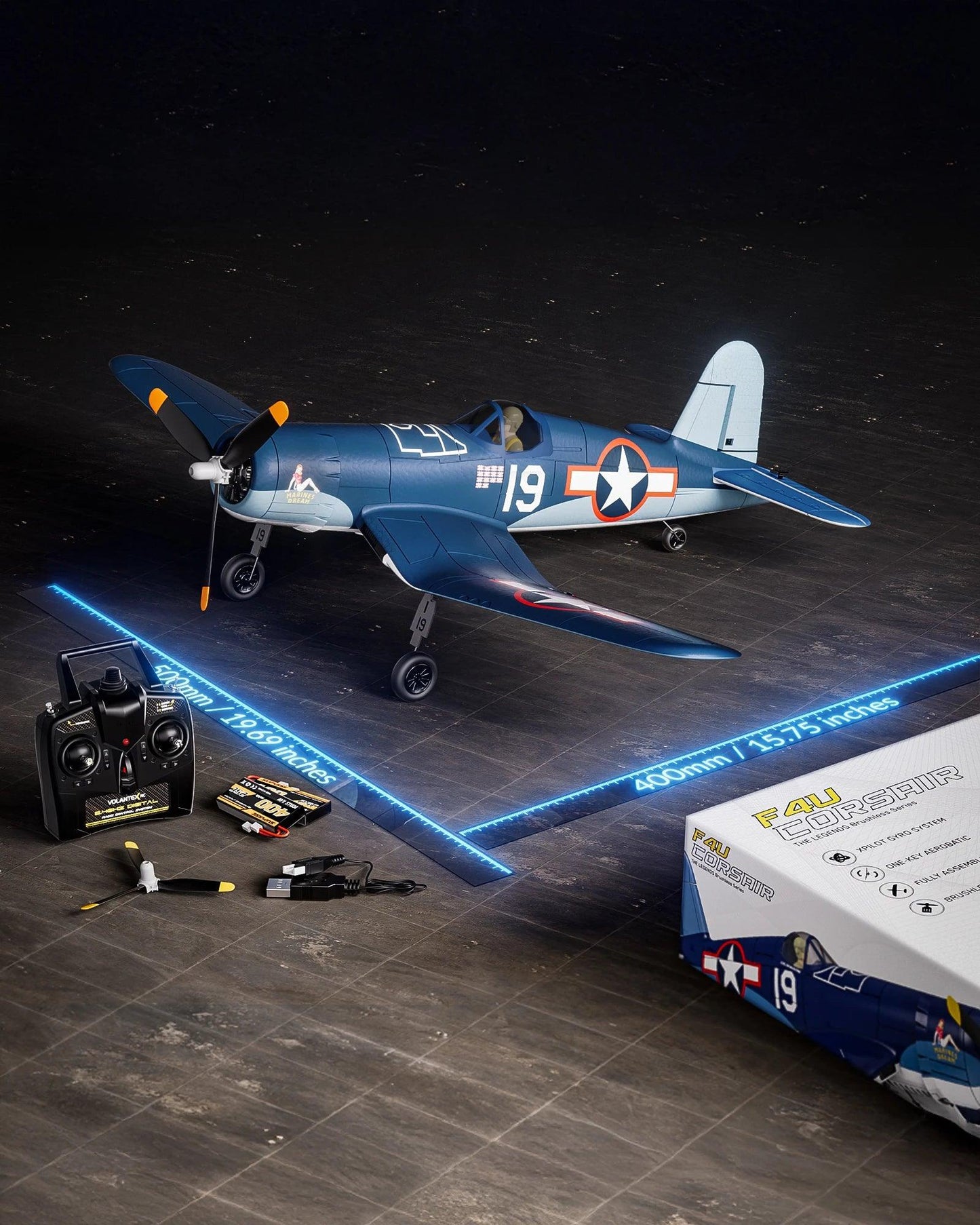 4 Channel Brushless RC Plane | 500mm Volantex | Toylandeu