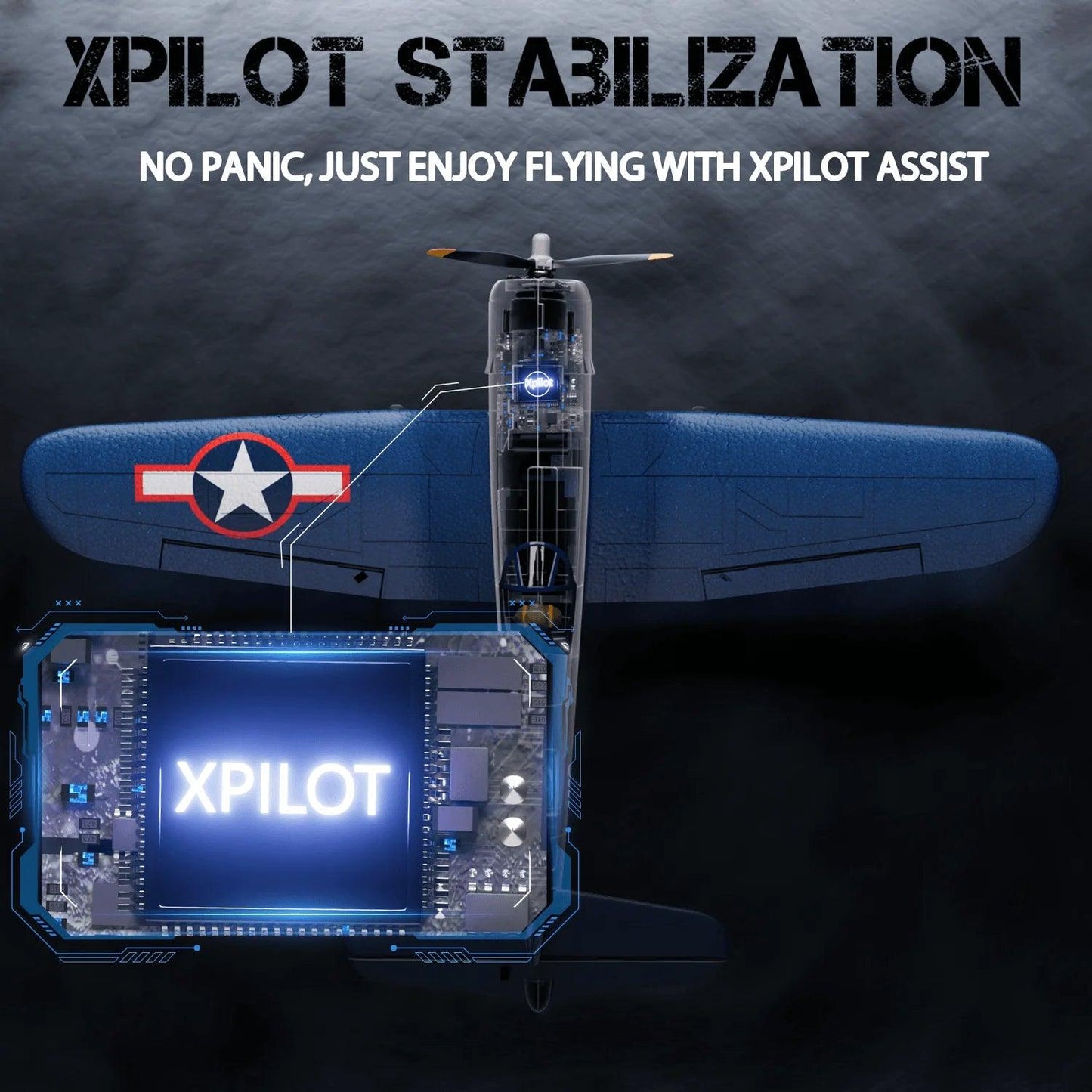 4 Channel Brushless RC Plane | 500mm Volantex | Toylandeu