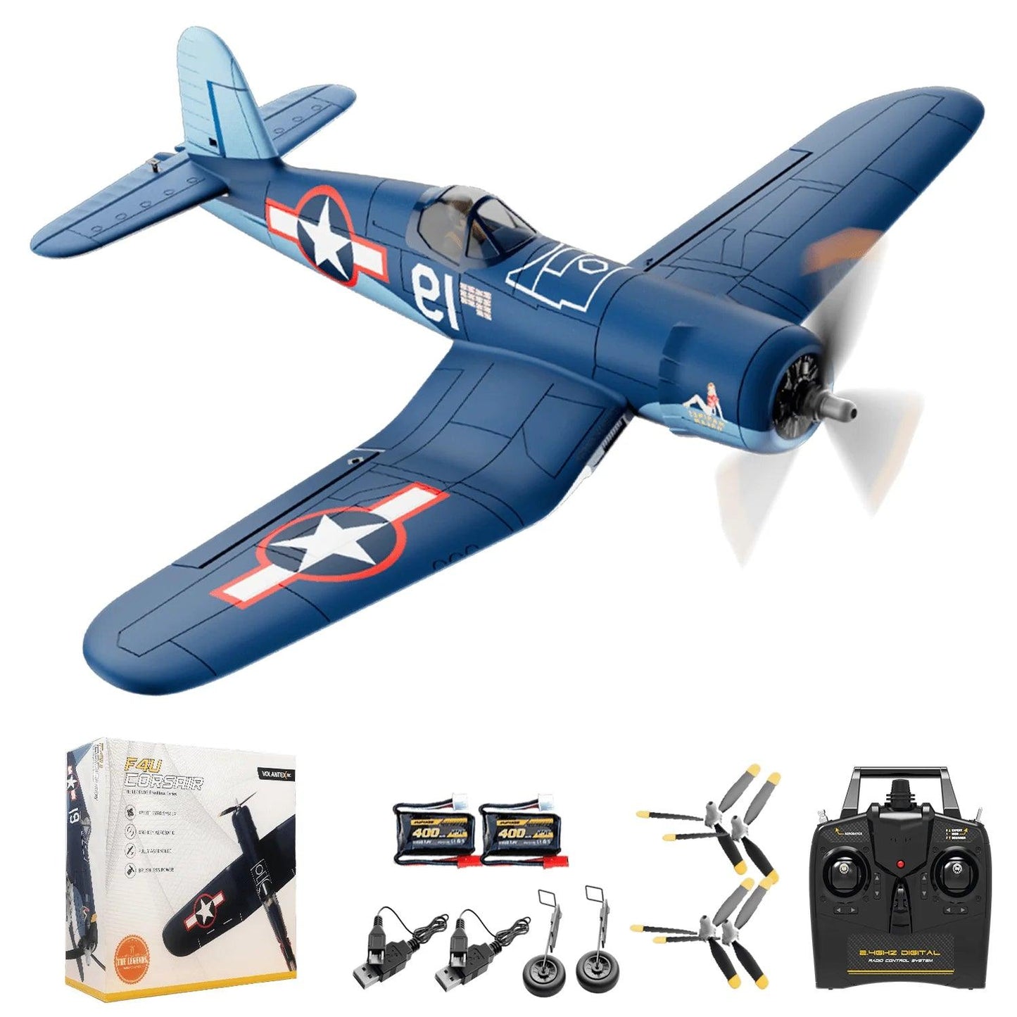 4 Channel Brushless RC Plane | 500mm Volantex | Toylandeu