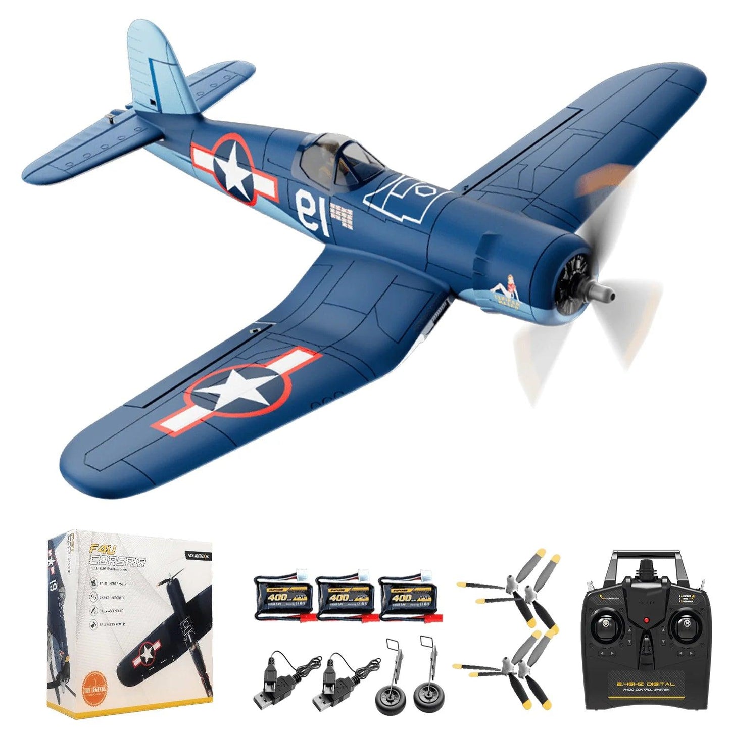 4 Channel Brushless RC Plane | 500mm Volantex | Toylandeu