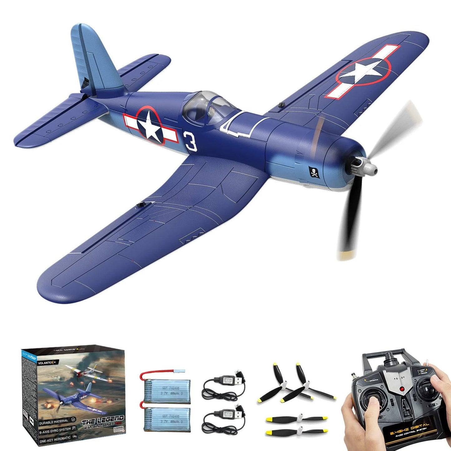 4 Channel Rc Airplane | 6 Axis Gyro | Toylandeu™