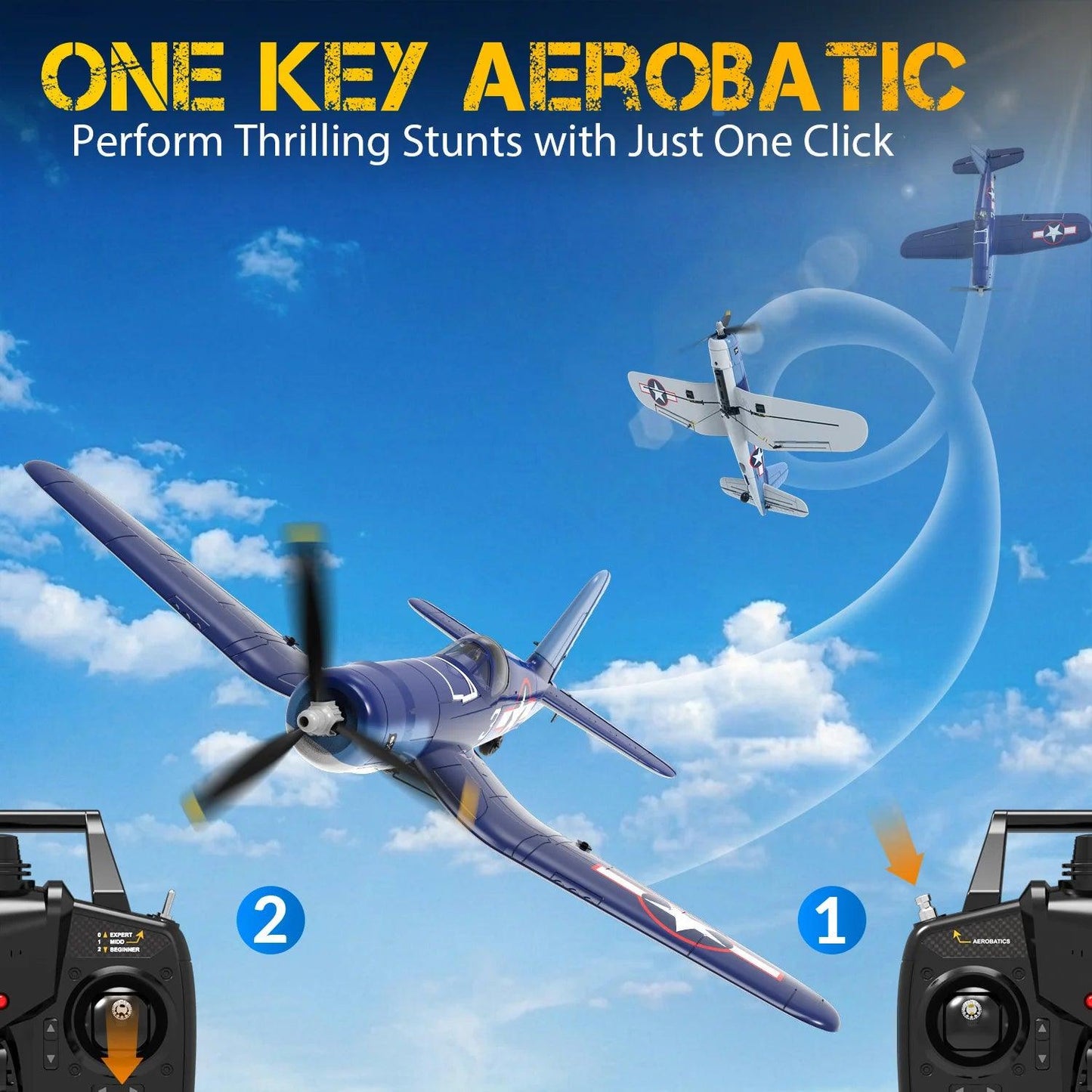 4 Channel Rc Airplane | 6 Axis Gyro | Toylandeu™