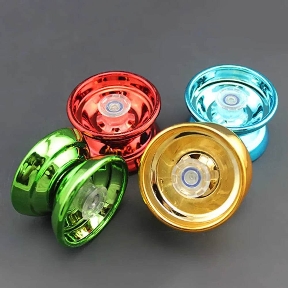 4 Colours Children's Magic Yo-Yo Reactive High Speed Aluminium Yo-Yo CNC Swivel Rope Boys Girls Children's Toys - ToylandEU
