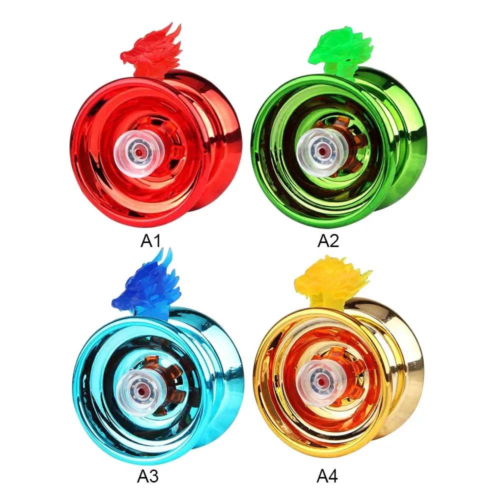 4 Colours Children's Magic Yo-Yo Reactive High Speed Aluminium Yo-Yo CNC Swivel Rope Boys Girls Children's Toys - ToylandEU