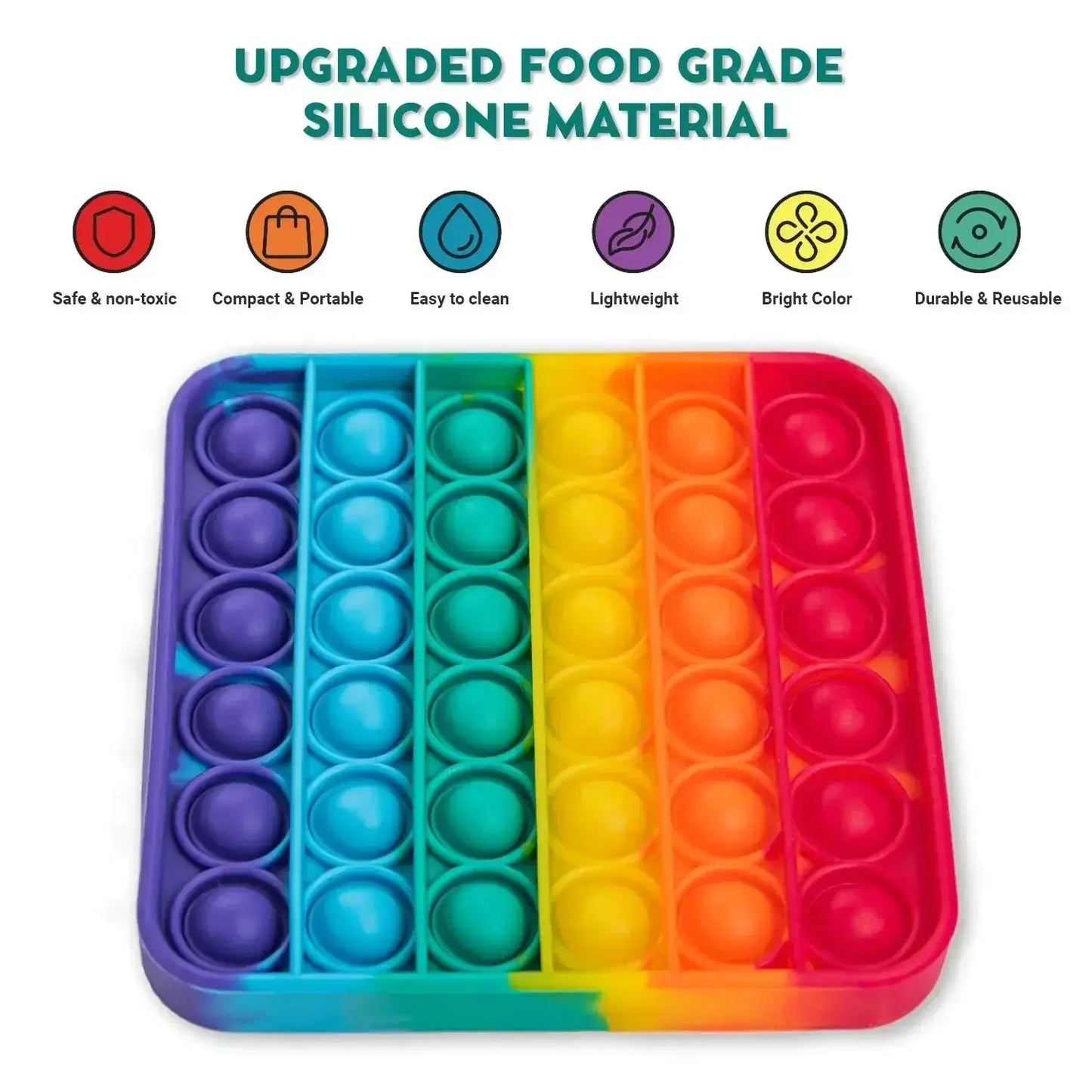 4 Extra Rainbow Fidget Mats (The Fidget Game: Sight Words) - The Fidget Games