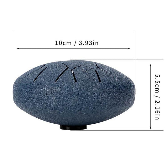 4 Inch 8 Tone Ethereal Steel Tongue Drum Mini Hand Pan Sanskrit Percussion Musical Instrument - ToylandEU