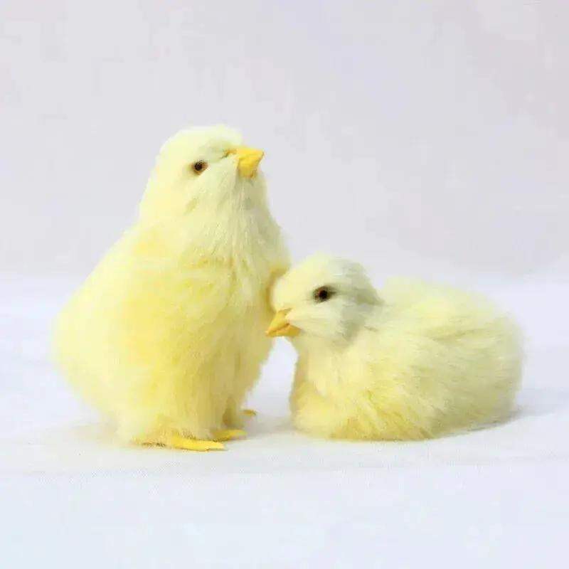 Realistic Baby Chick Figurines Set Of 4 Miniature Farm Chicks - ToylandEU
