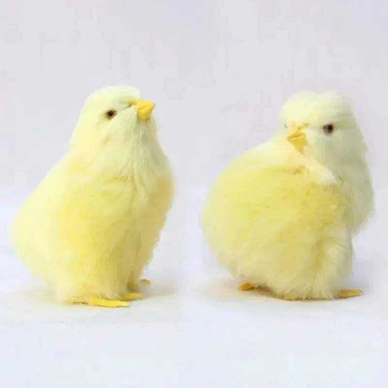 Realistic Baby Chick Figurines Set Of 4 Miniature Farm Chicks - ToylandEU