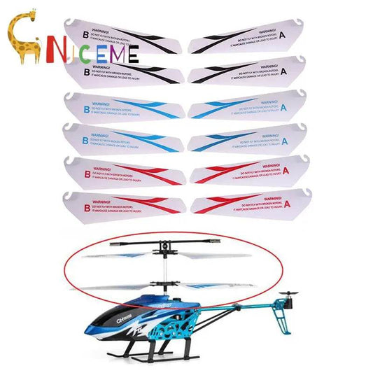4 Pack of Durable 7.2/9CM Spare Blades for R/C Mini Helicopters - ToylandEU