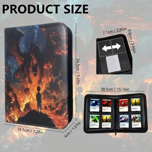  4 Pocket TCG Binder Durable Waterproof Zipper -  ToylandEU™