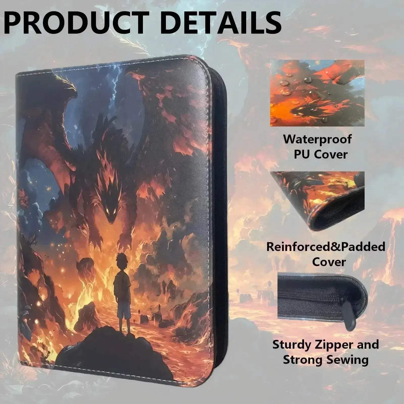 4 Pocket TCG Binder With Durable Waterproof Zipper - ToylandEU