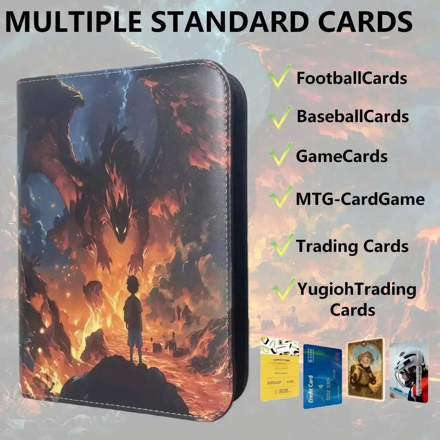 4 Pocket TCG Binder With Durable Waterproof Zipper - ToylandEU