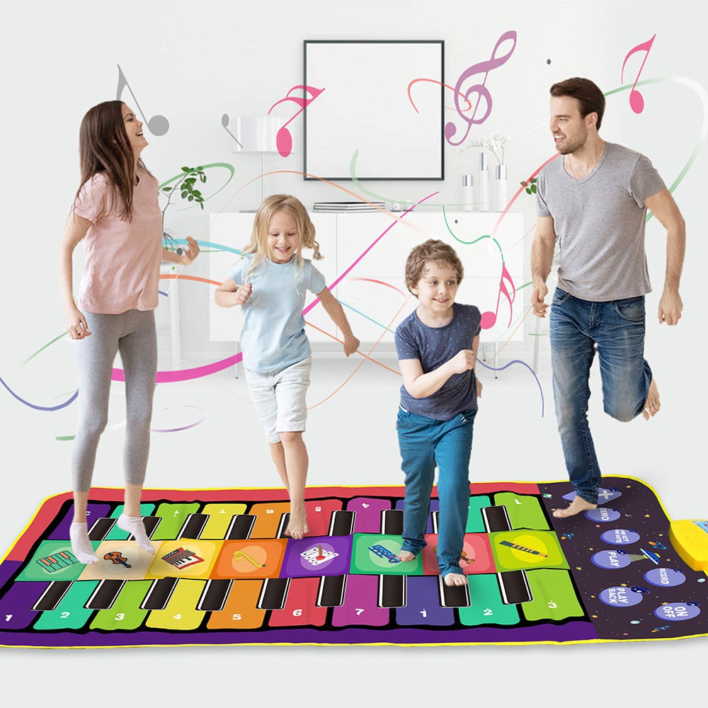 4 Styles Double Row Multifunction Musical Instrument Piano Mat Infant