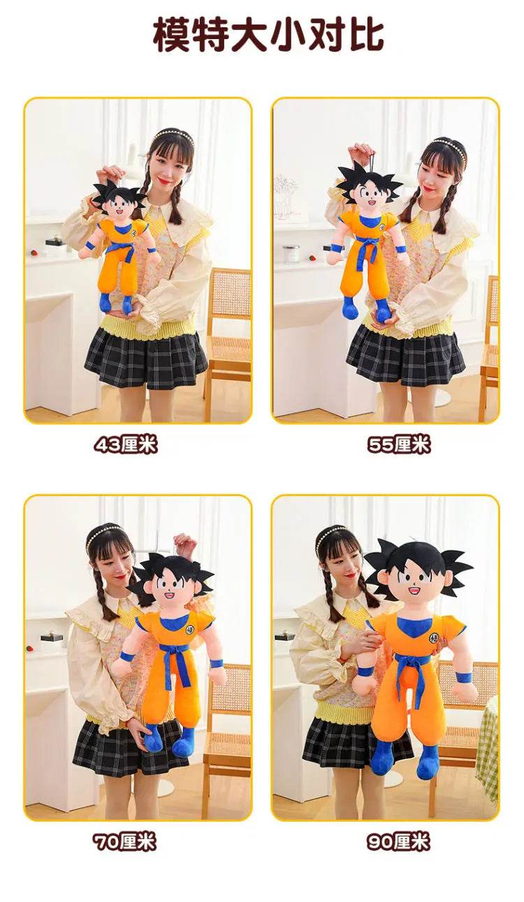 40/50/70CM Anime Dragon Ball Son Goku Plush Doll Pillow Large Kawaii Soft Stuffed Toy - ToylandEU