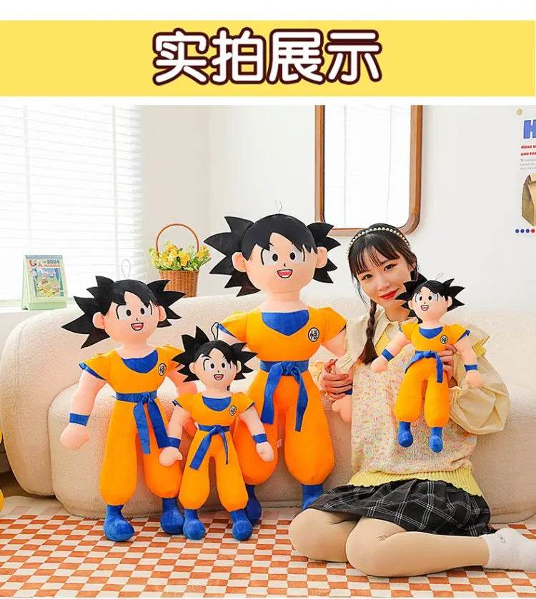40/50/70CM Anime Dragon Ball Son Goku Plush Doll Pillow Large Kawaii Soft Stuffed Toy - ToylandEU