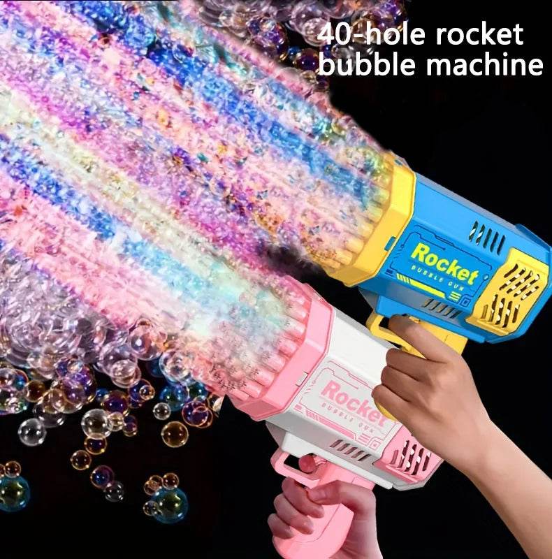 40 Hole Bubble Machine Fully Automatic Light Outdoor Use - ToylandEU