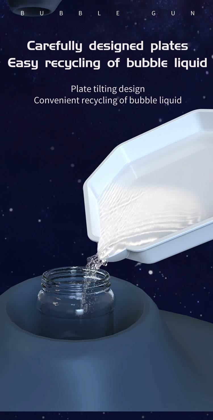 40 Hole Children's Bubble Gun Continuous Bubbles Outdoor Toy for Birthday and Wedding Parties Excluding Bubble Liquid and Battery - ToylandEU