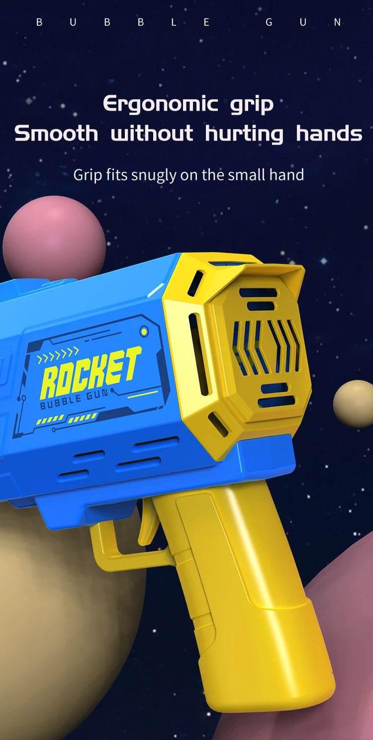 40 Hole Children's Bubble Gun Continuous Bubbles Outdoor Toy for Birthday and Wedding Parties Excluding Bubble Liquid and Battery - ToylandEU