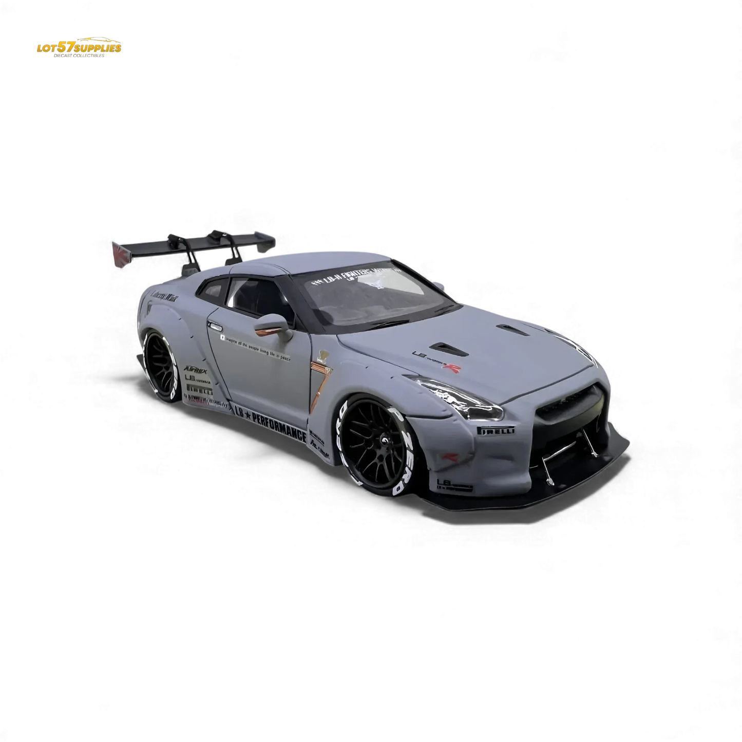 Error404 LB-Works Nissan Skyline GT-R R35 Fighter Grey Limited to 299 Pcs 1:64 - ToylandEU
