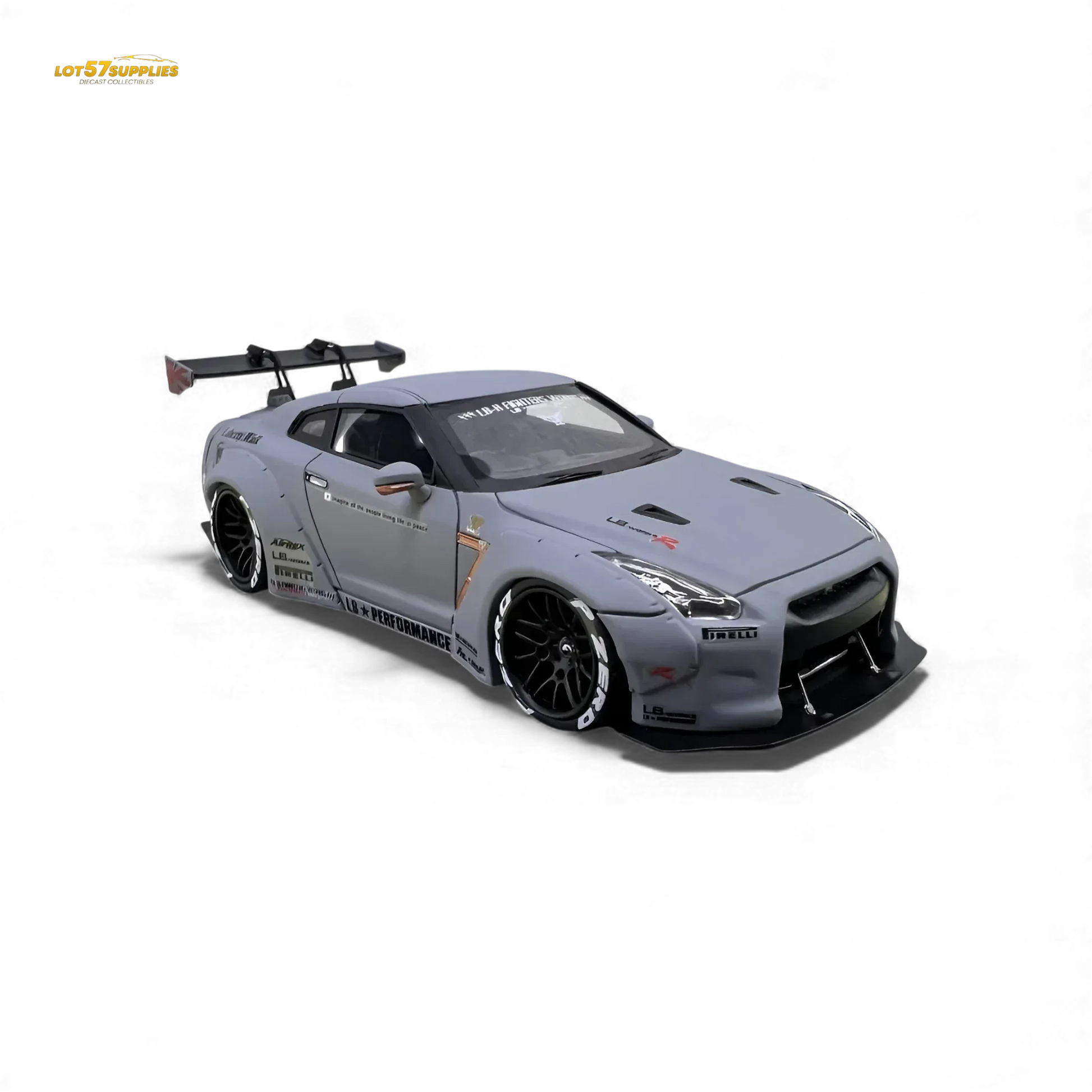 Error404 LB-Works Nissan Skyline GT-R R35 Fighter Grey Limited to 299 Pcs 1:64 - ToylandEU