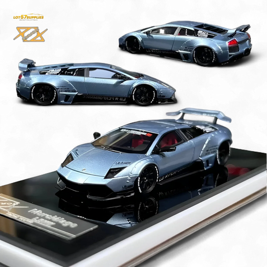 404ERROR Lamborghini Murcielago LBWK Ice Blue 1:64 - ToylandEU