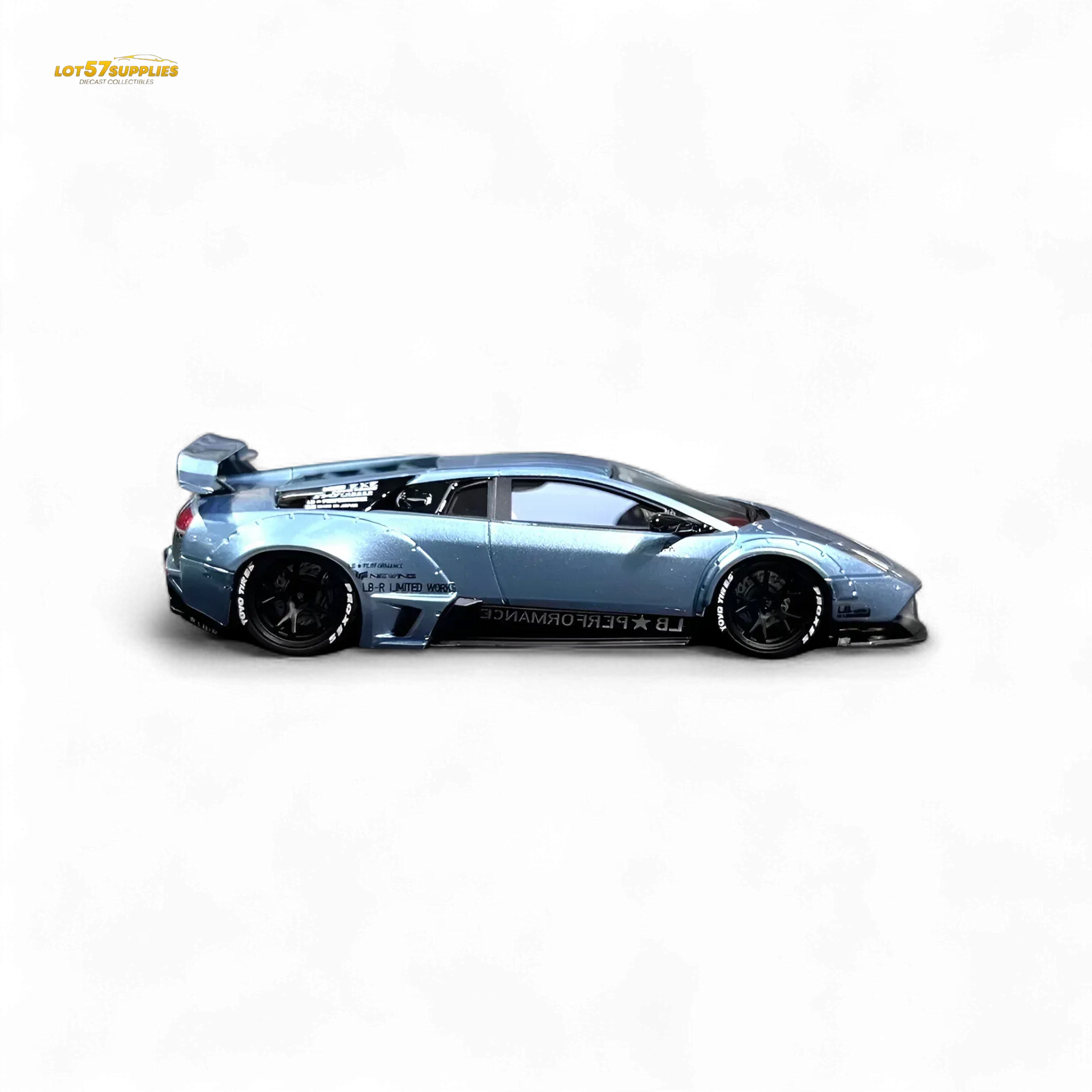 404ERROR Lamborghini Murcielago LBWK Ice Blue 1:64 - ToylandEU
