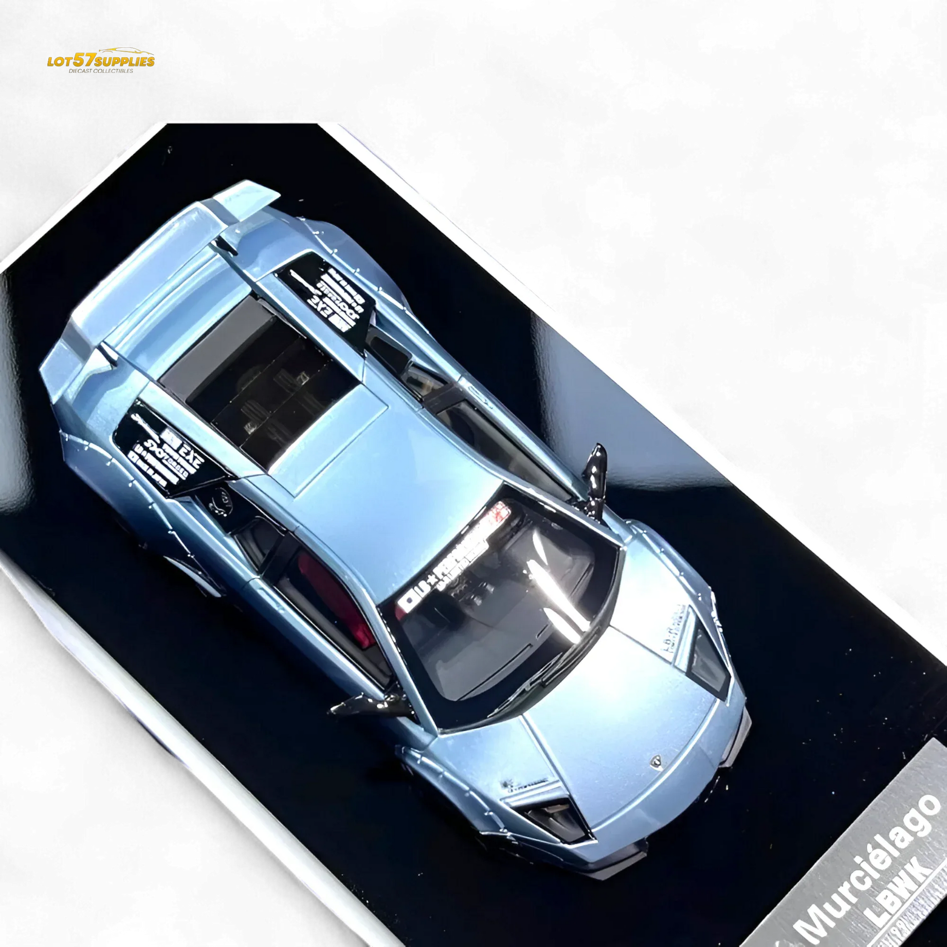 404ERROR Lamborghini Murcielago LBWK Ice Blue 1:64 - ToylandEU