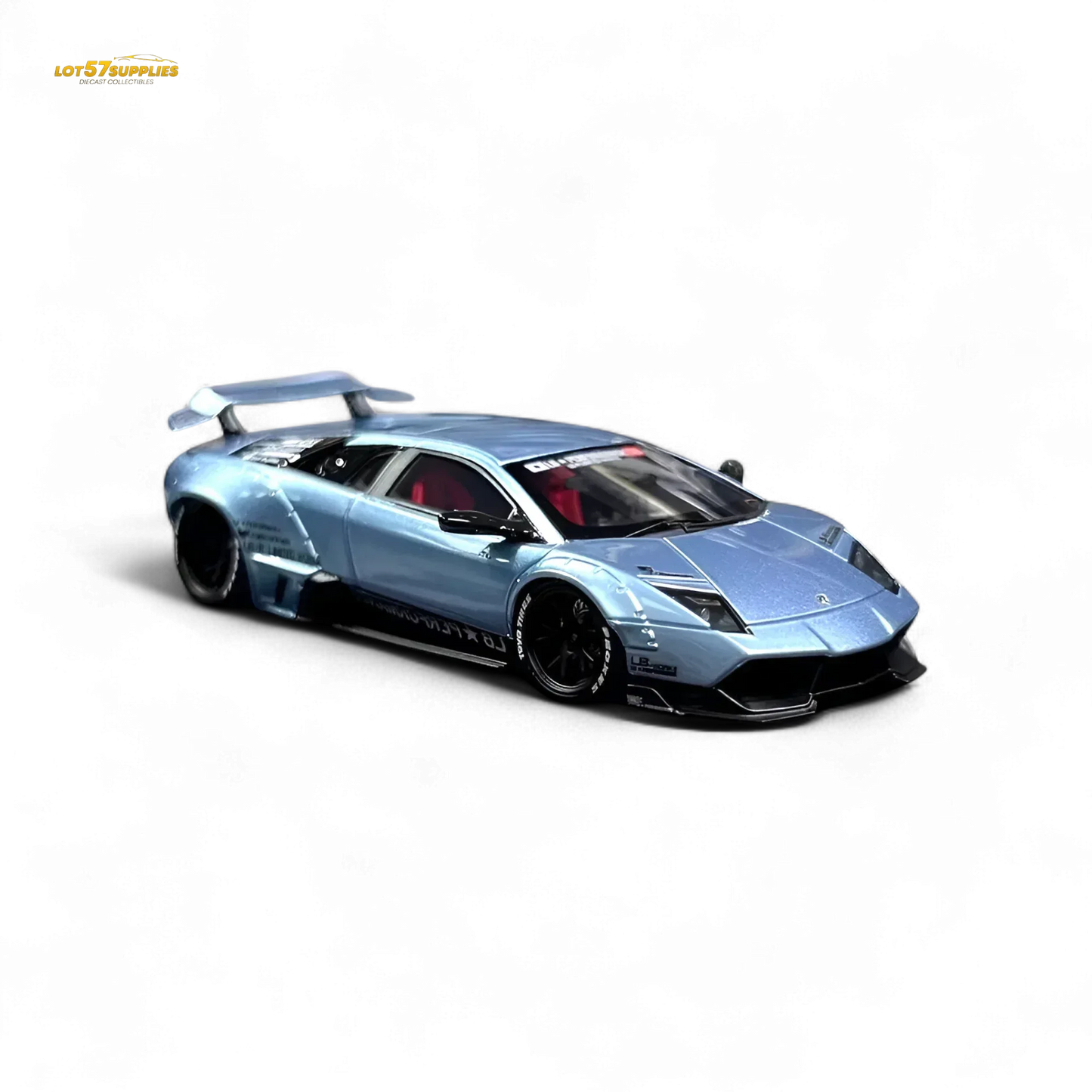 404ERROR Lamborghini Murcielago LBWK Ice Blue 1:64 - ToylandEU