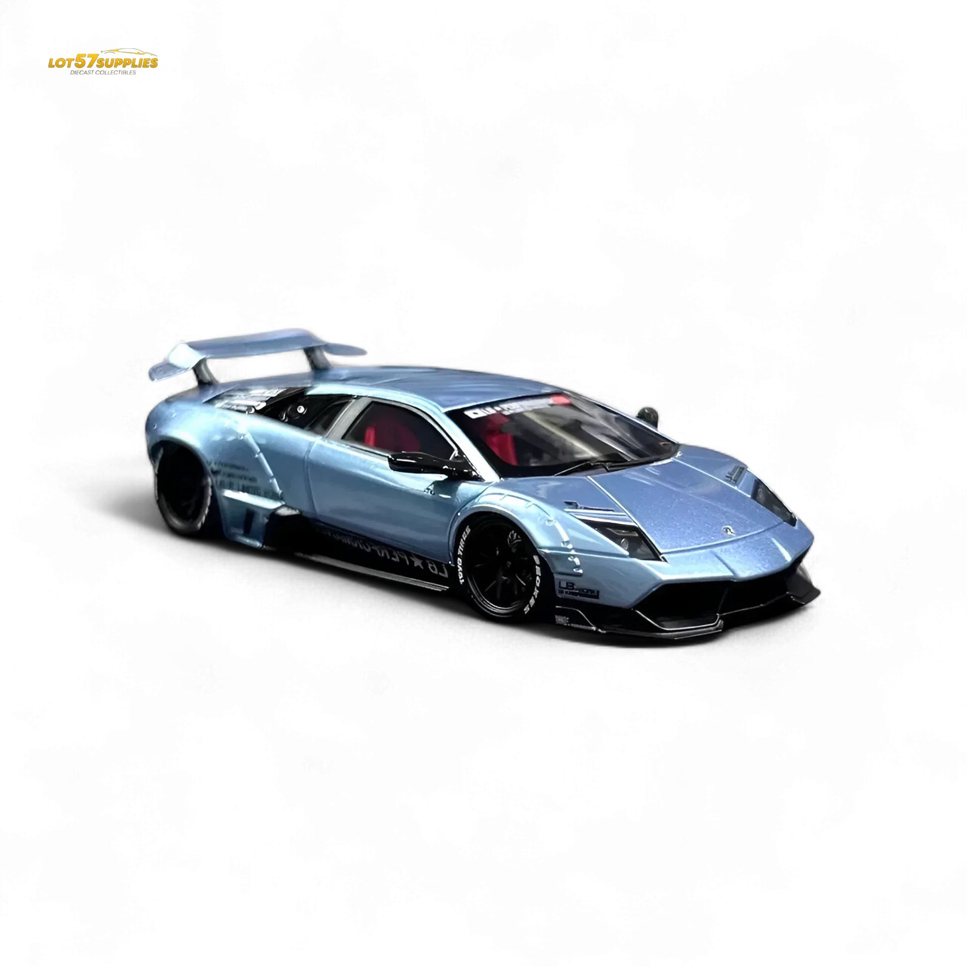 404ERROR Lamborghini Murcielago LBWK Ice Blue 1:64 - ToylandEU