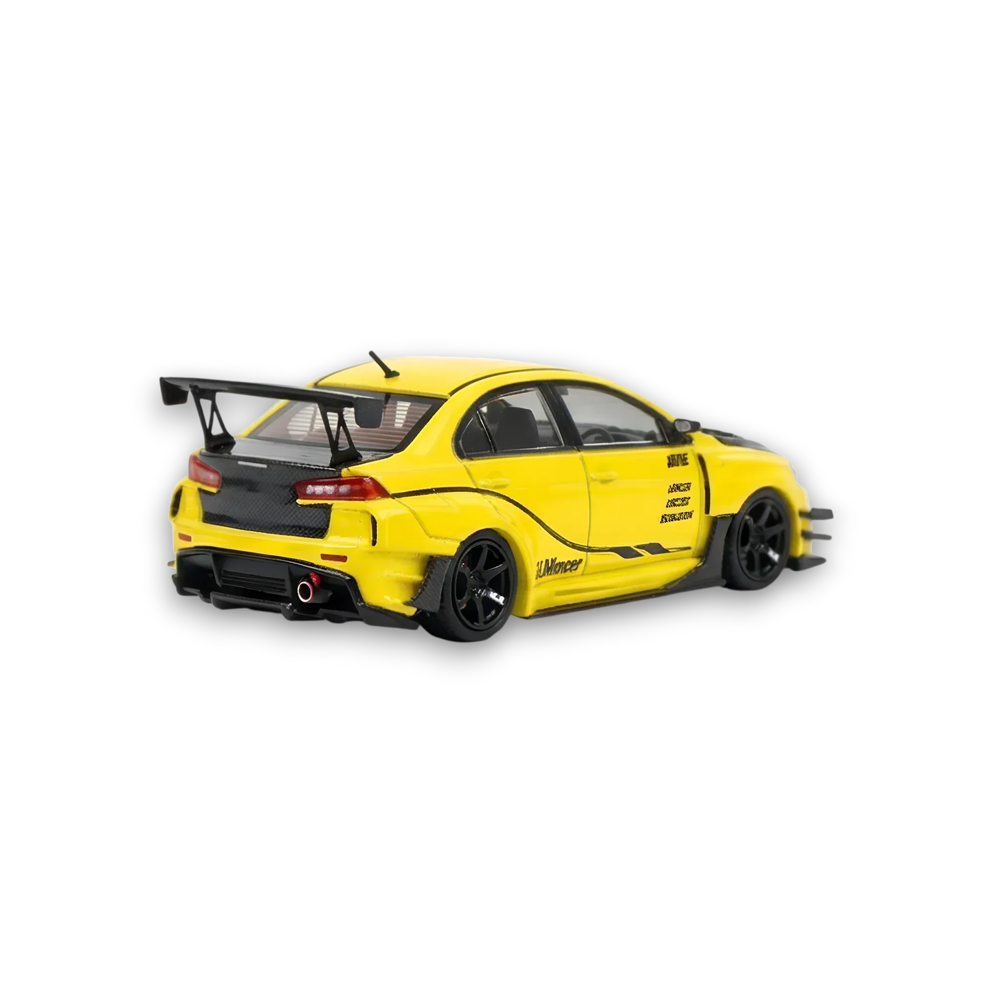 404ERROR Mitsubishi Evolution X Varis Widebody Yellow 1:64 - ToylandEU