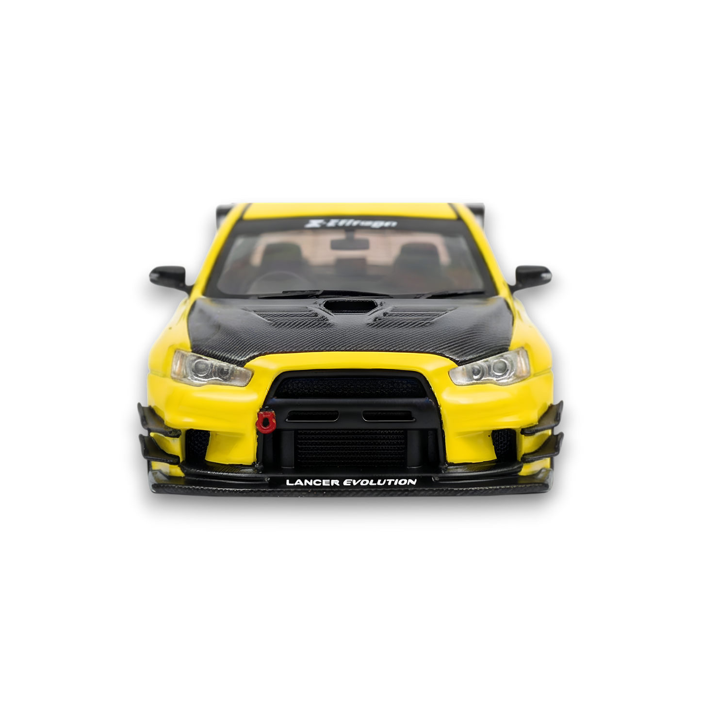 404ERROR Mitsubishi Evolution X Varis Widebody Yellow 1:64 - Lot57Supplies Diecast Shop