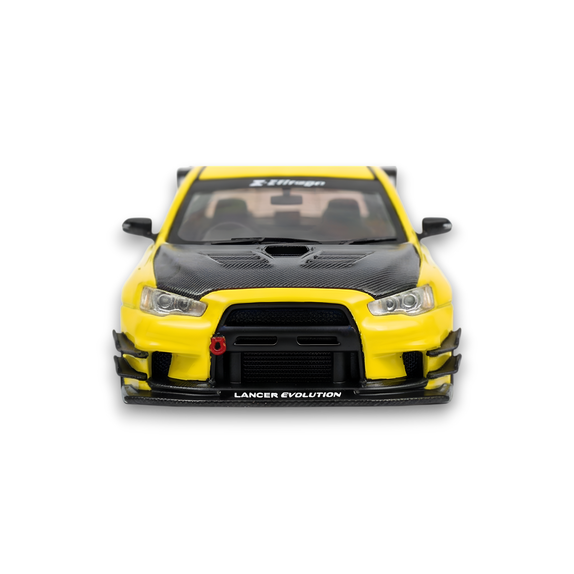 404ERROR Mitsubishi Evolution X Varis Widebody Yellow 1:64 - Lot57Supplies Diecast Shop