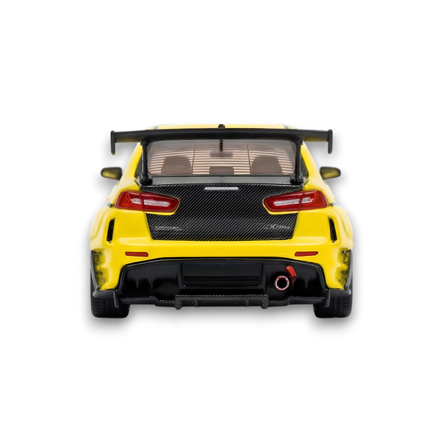 404ERROR Mitsubishi Evolution X Varis Widebody Yellow 1:64 - Lot57Supplies Diecast Shop
