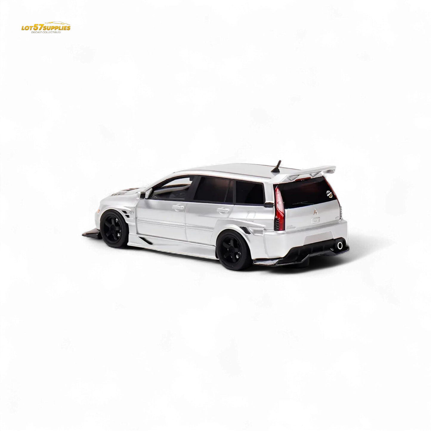 404ERROR Mitsubishi Lancer EVO 9 Wagon Glossy Silver 1:64 - ToylandEU
