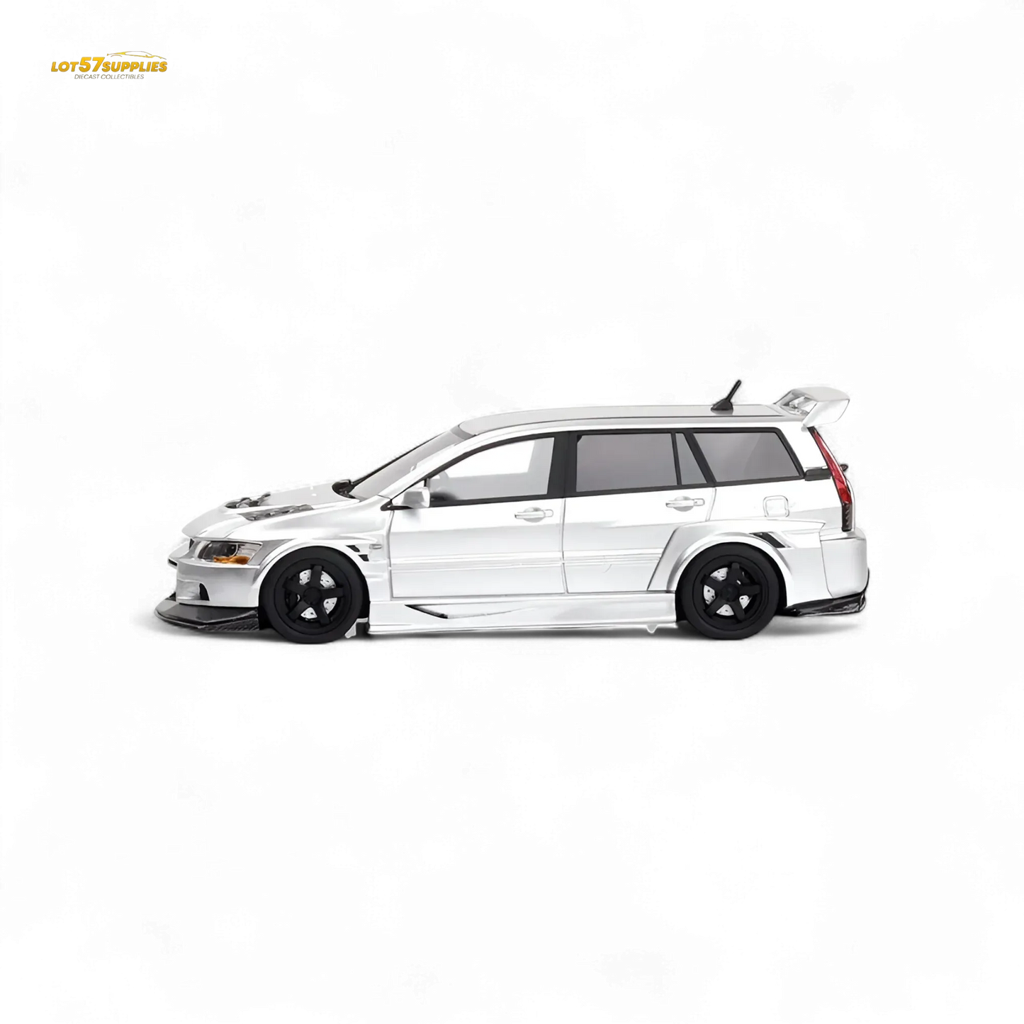 404ERROR Mitsubishi Lancer EVO 9 Wagon Glossy Silver 1:64 - ToylandEU