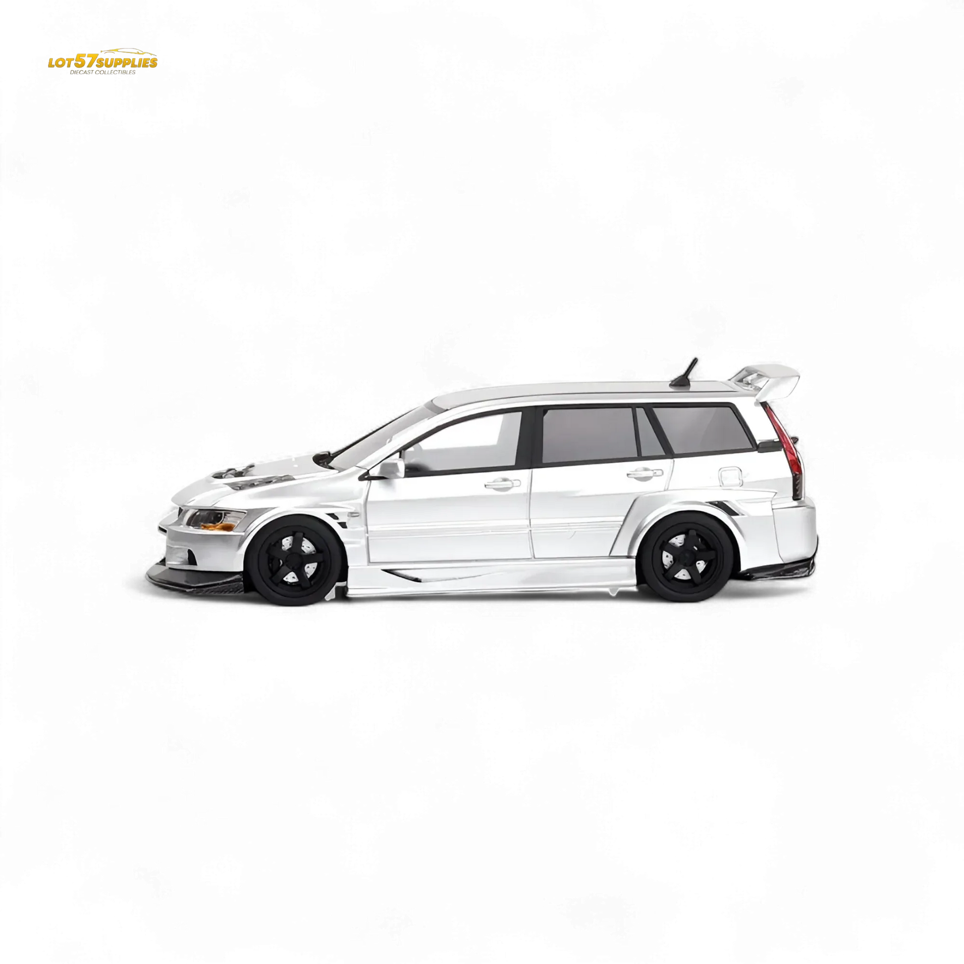 404ERROR Mitsubishi Lancer EVO 9 Wagon Glossy Silver 1:64 - ToylandEU