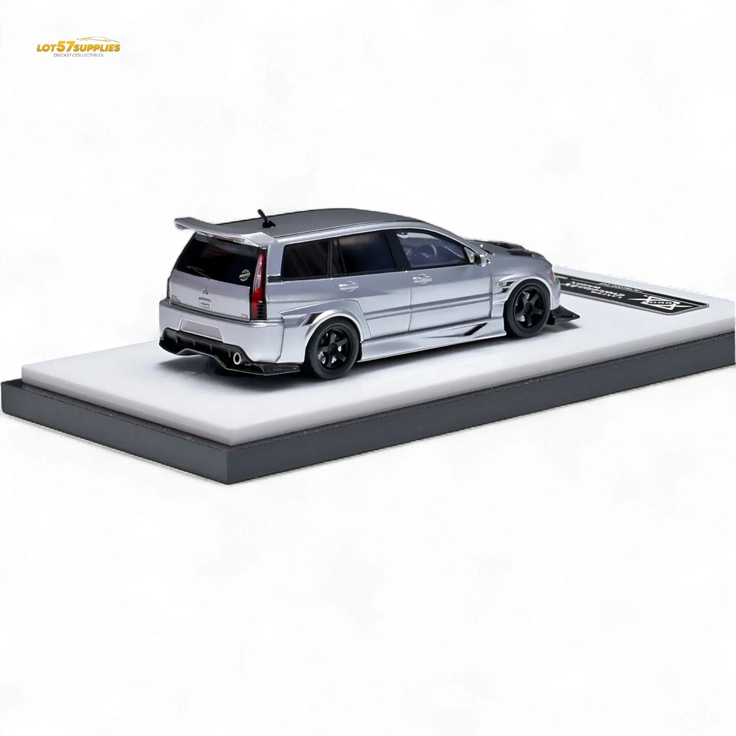 404ERROR Mitsubishi Lancer EVO 9 Wagon Glossy Silver 1:64 - ToylandEU