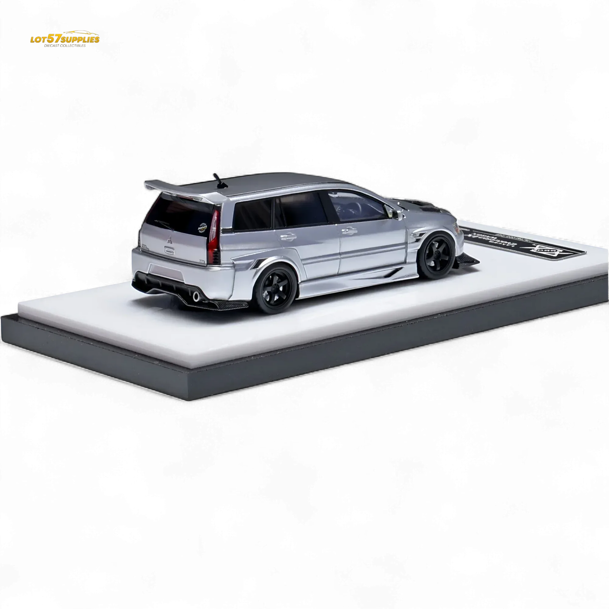 404ERROR Mitsubishi Lancer EVO 9 Wagon Glossy Silver 1:64 - ToylandEU