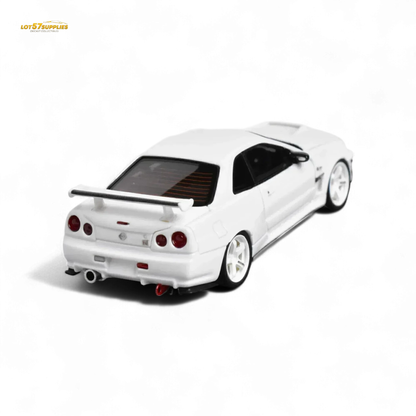 Error404 Model Nissan Skyline GT-R (R34) Custom Solid White 1:64 - ToylandEU