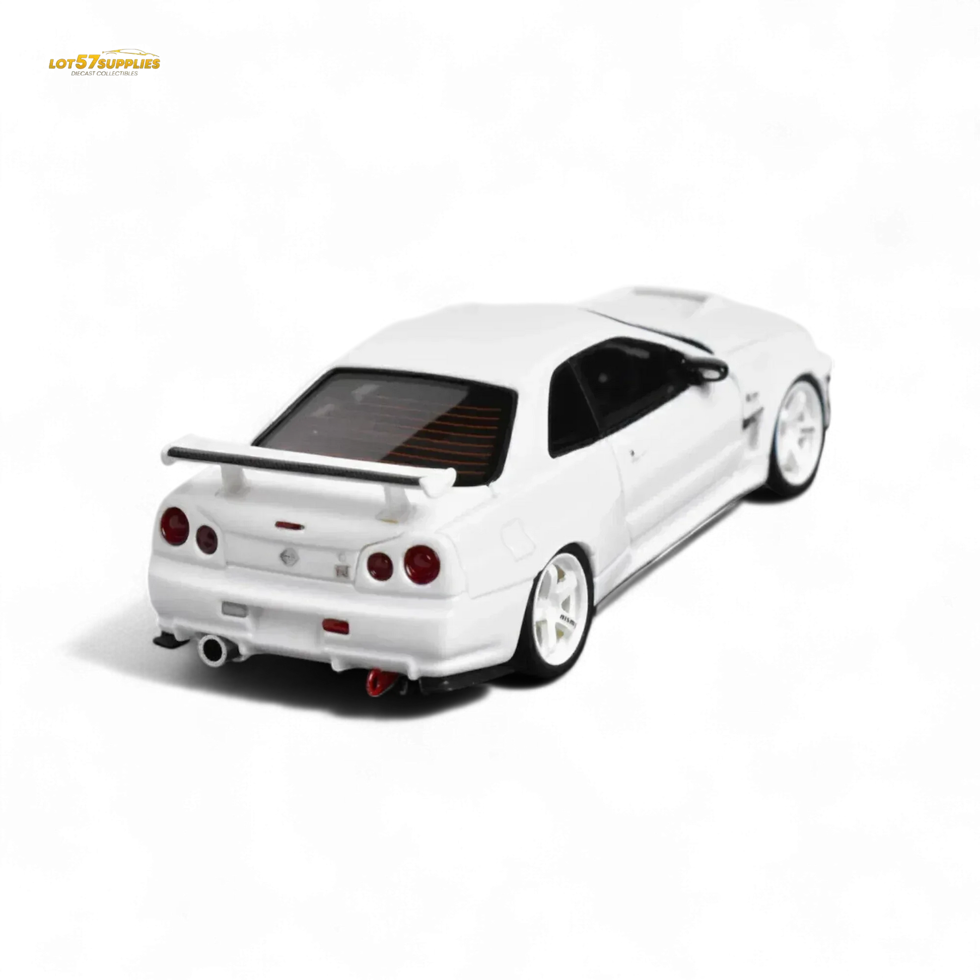 Error404 Model Nissan Skyline GT-R (R34) Custom Solid White 1:64 - ToylandEU