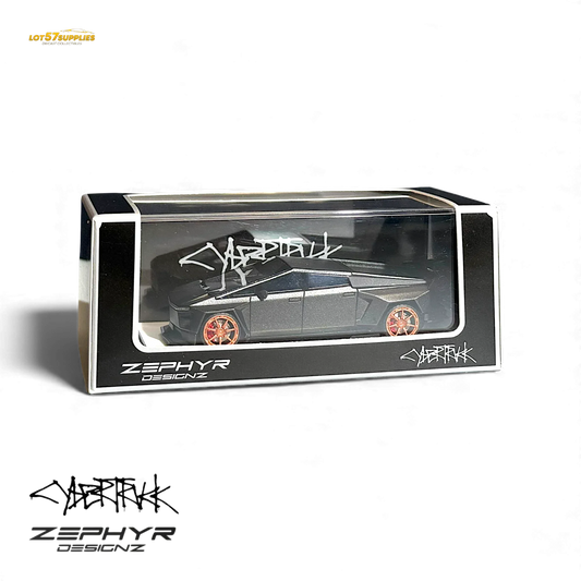 404ERROR Tesla Cybertruck Custom Widebody - Matte Gray 1:64 - ToylandEU