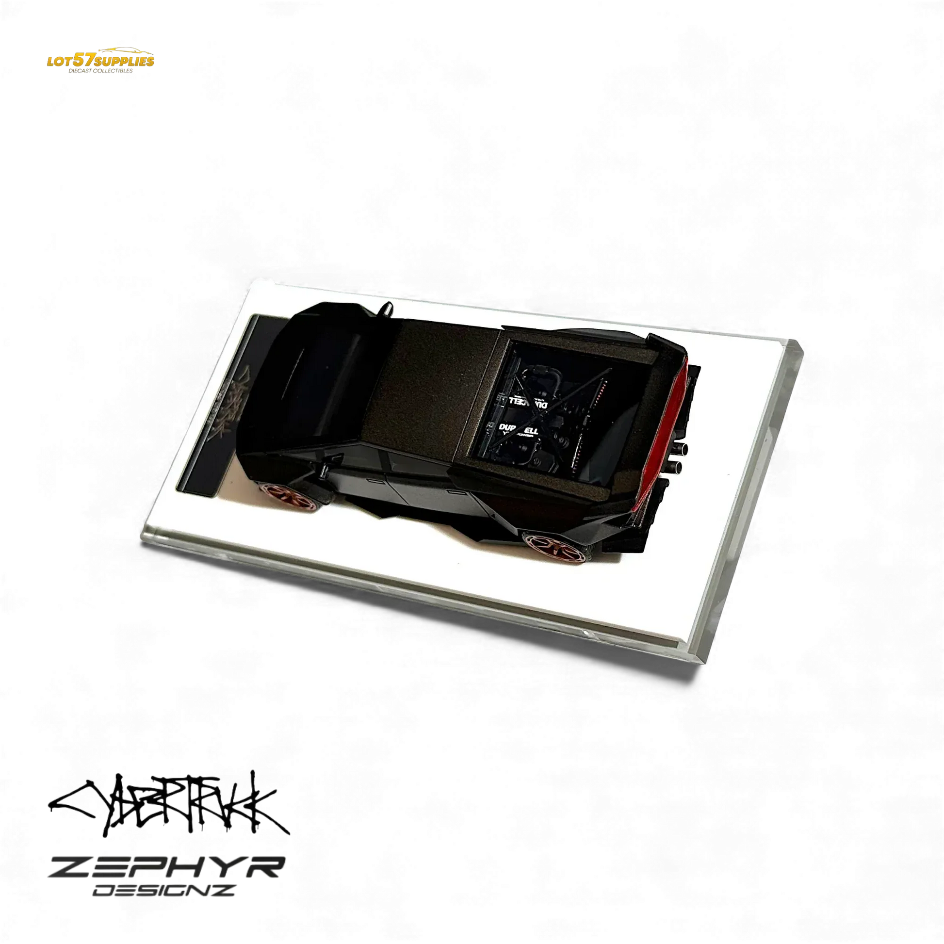 404ERROR Tesla Cybertruck Custom Widebody - Matte Gray 1:64 - ToylandEU