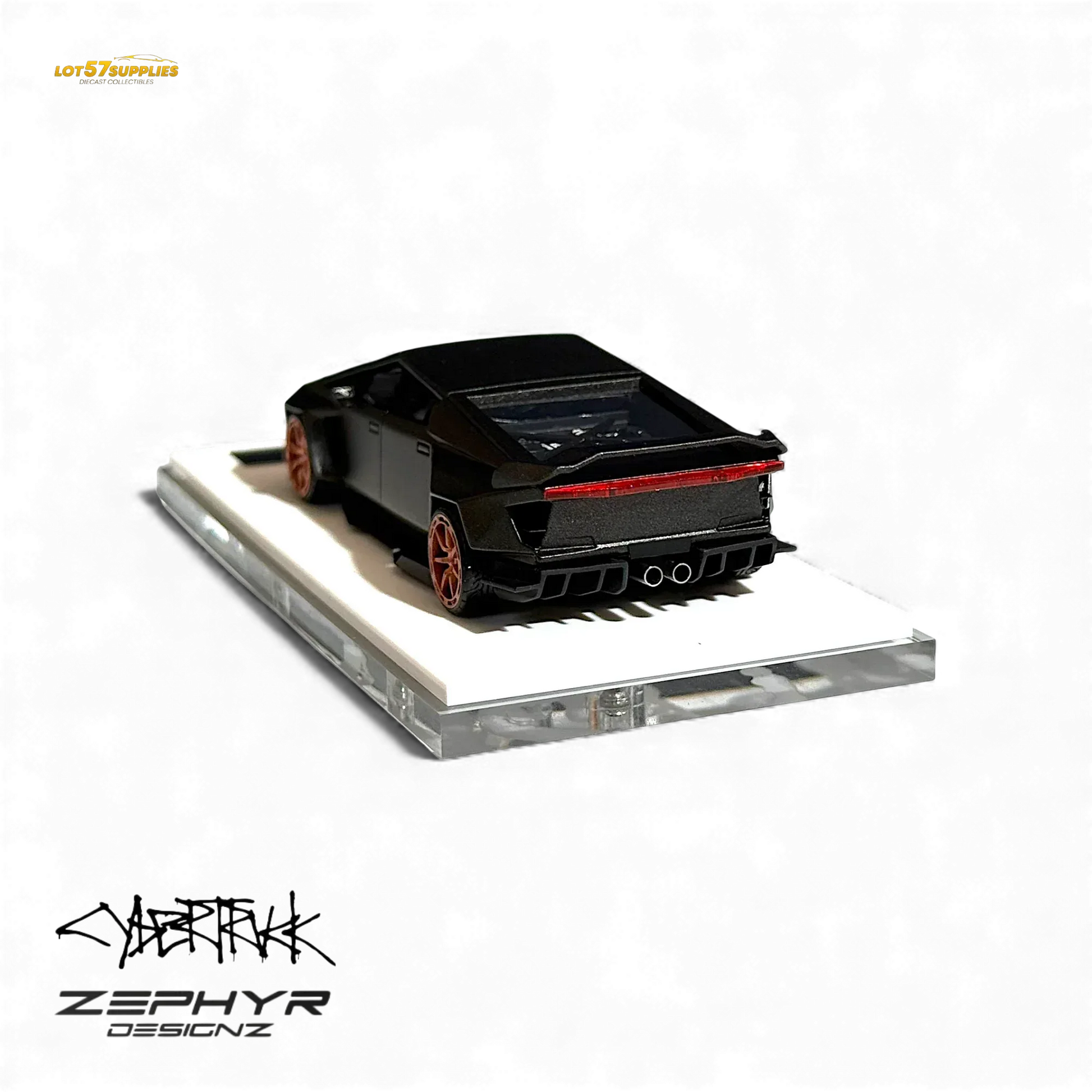 404ERROR Tesla Cybertruck Custom Widebody - Matte Gray 1:64 - ToylandEU