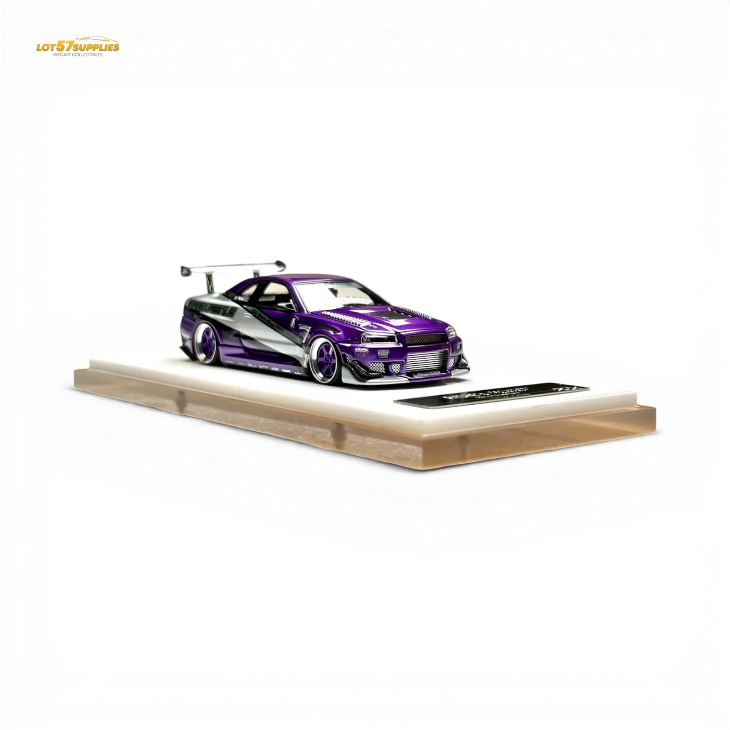 404ERROR x LOT 57 RYOHE's Skyline R34 "GIFTED" Resin 1:64 - ToylandEU