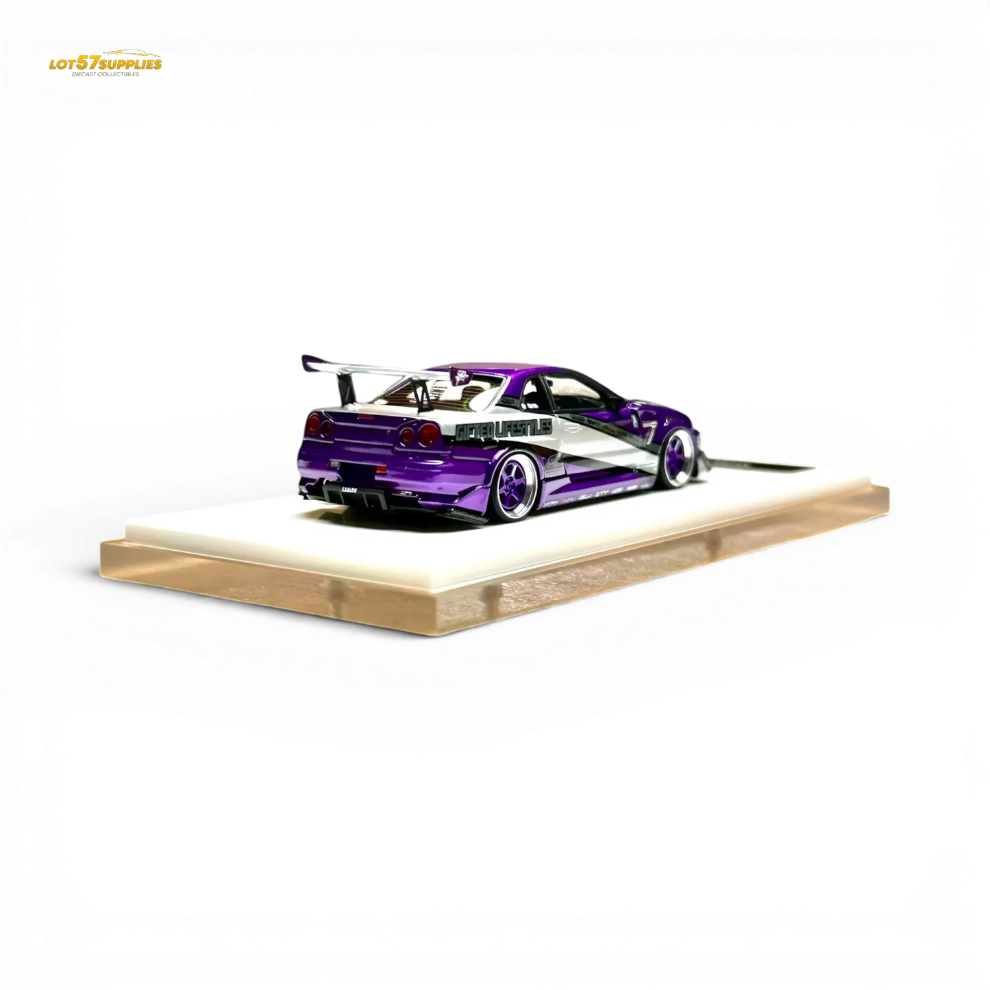 404ERROR x LOT 57 RYOHE's Skyline R34 "GIFTED" Resin 1:64 - ToylandEU