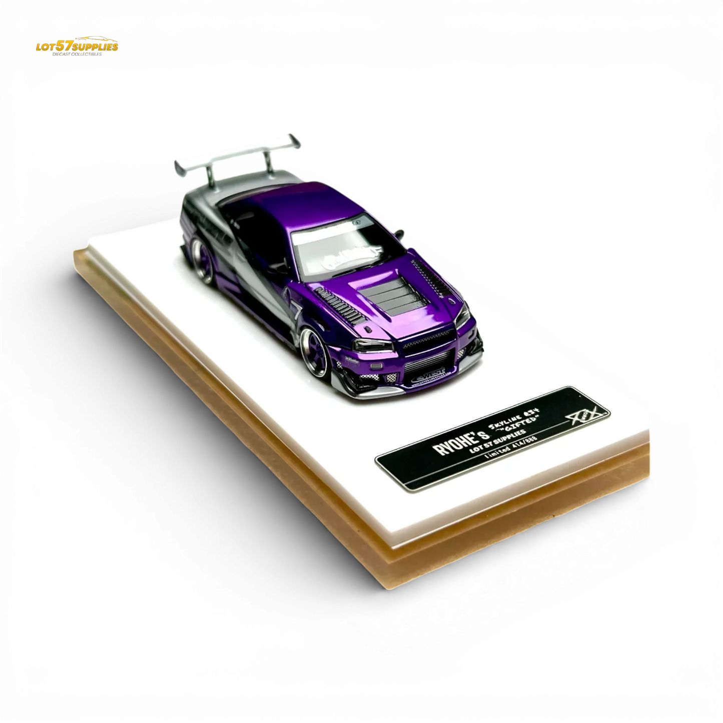 404ERROR x LOT 57 RYOHE's Skyline R34 "GIFTED" Resin 1:64 - ToylandEU